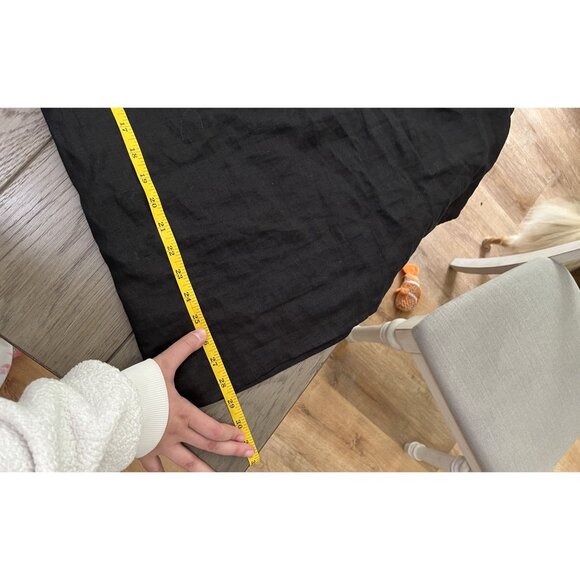 EUC Vince Camuto Off-The-Shoulder Black Dress With White Embroidery - Picture 8 of 8